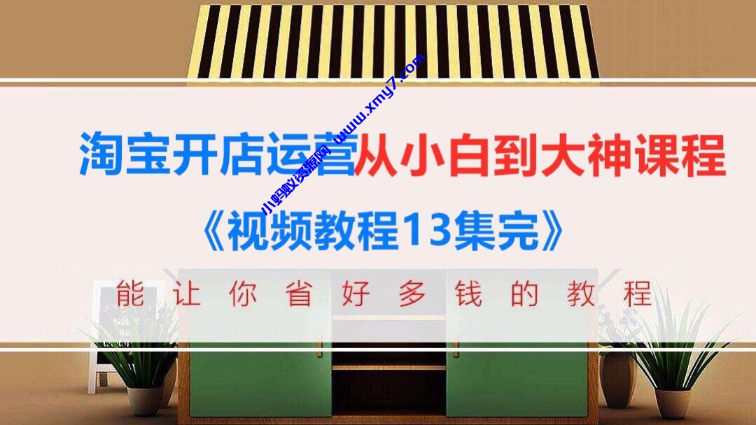 淘宝开店运营从小白到大神全系列课程-琪琪源码网