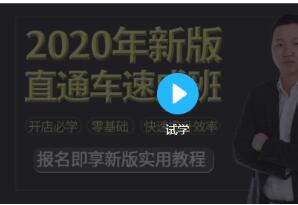 2020新版淘宝运营直通车实战玩法教程（价值299）-琪琪源码网