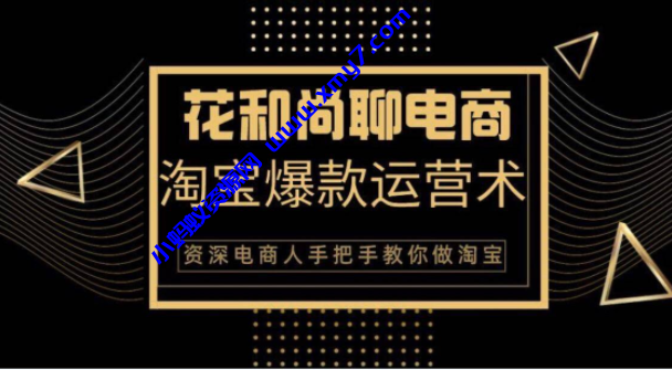 花和尚·天猫淘宝爆款运营实操技术，手把手教你月销万件的爆款打造技巧-琪琪源码网