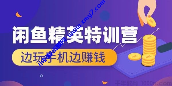 翼牛学堂《闲鱼精英特训营进阶班》边玩手机边赚钱-琪琪源码网