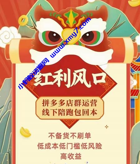 左右电商拼多多无货源店群玩法：从0~1，36节实战保姆教程，​极速起店必出单-琪琪源码网