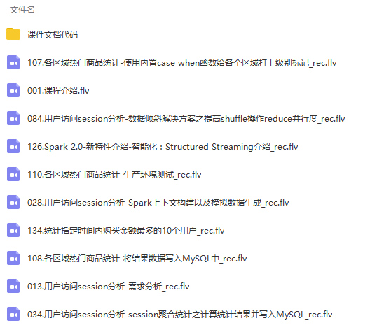 Spark 2.0大型项目实战：移动电商app交互式数据分析平台（大数据高端课程）课程视频教程-琪琪源码网