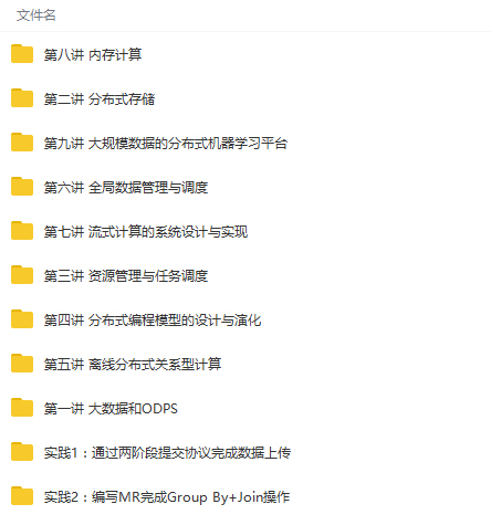 大数据核心技术全掌握视频教程-琪琪源码网