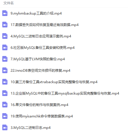 MySQL数据备份与还原核心技术实战视频教程-琪琪源码网