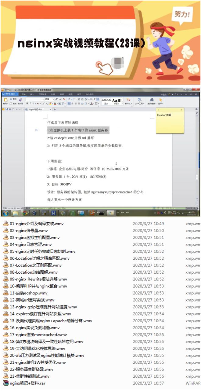 nginx实战视频教程(23课)-琪琪源码网