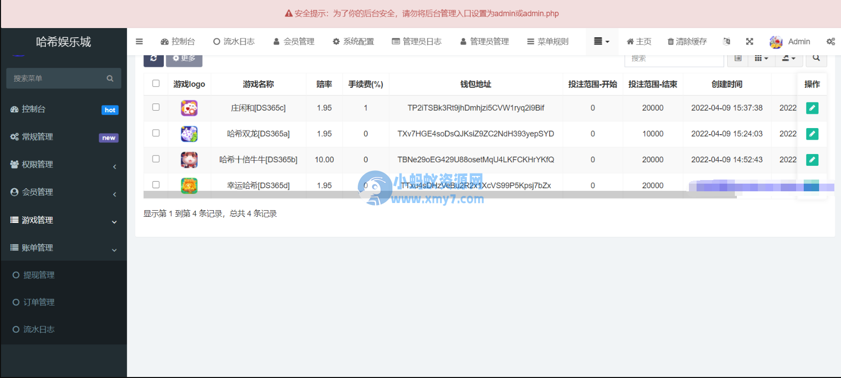 哈希竞猜源码-支持四种玩法-琪琪源码网