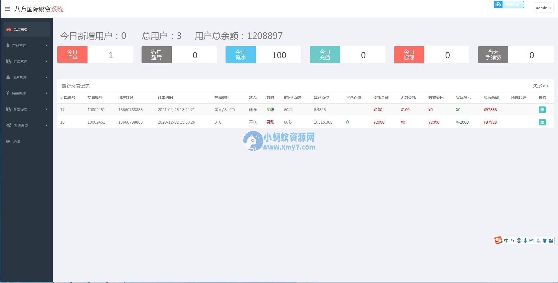 三种语言白色汇汇通微盘程序源码-琪琪源码网