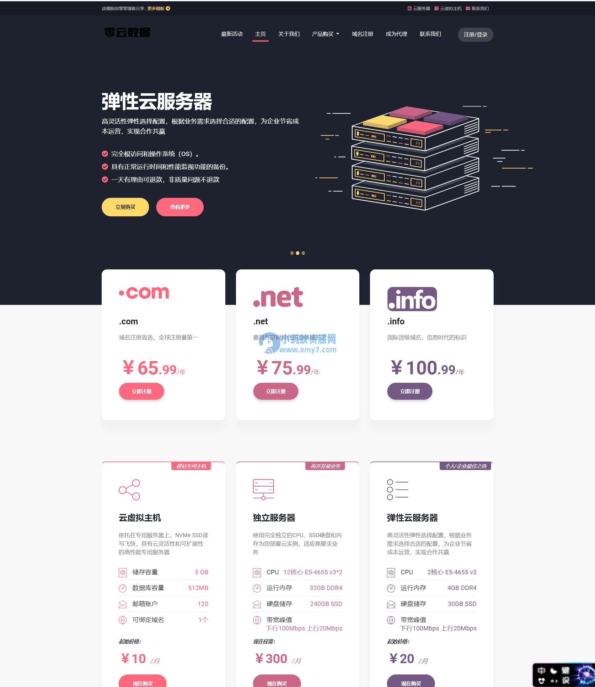 魔方财务主题模板源码-Lolipa-虚拟主机主题模板源码-琪琪源码网