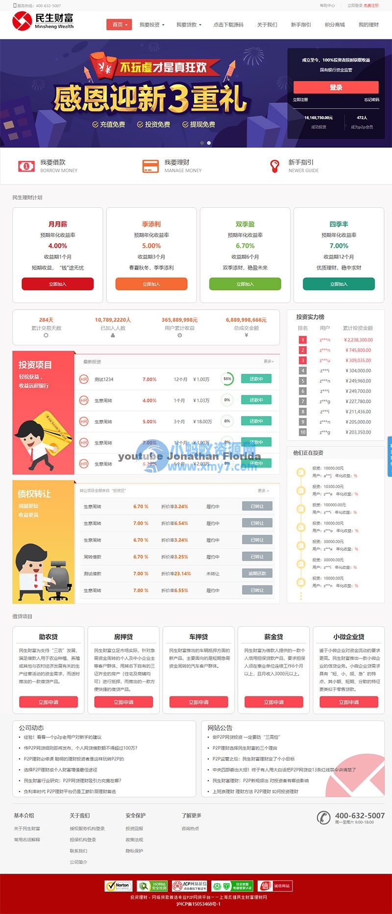 方维3.4专业P2P网络贷款借贷系统投资理财平台网站源码-琪琪源码网