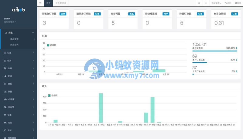 crmeb电商系统 v4.3.0 打通版-琪琪源码网