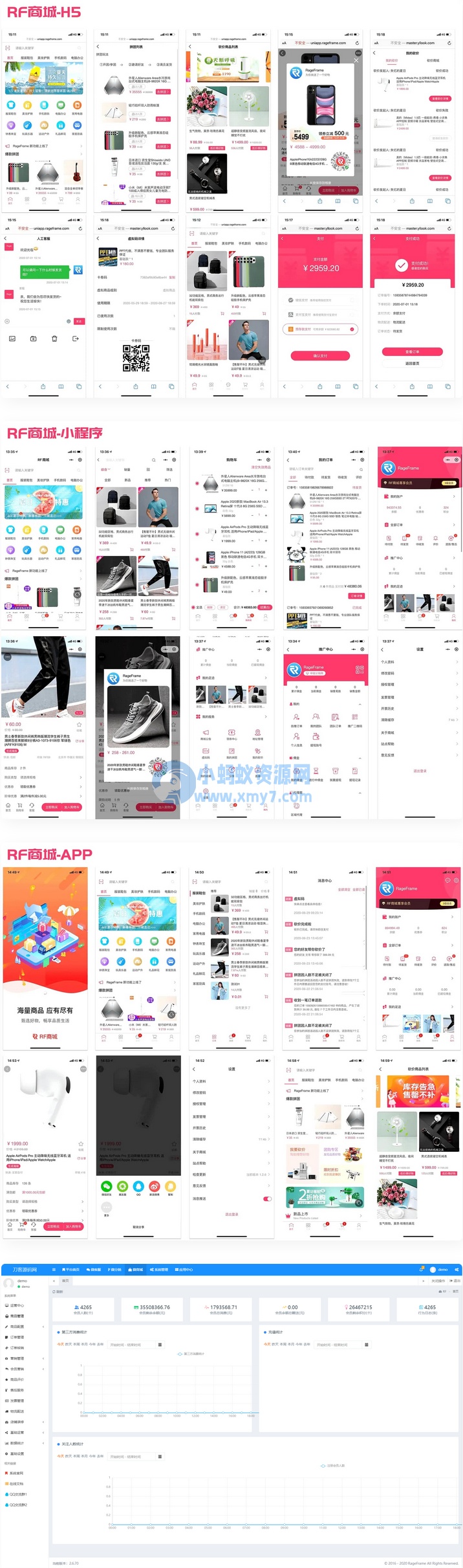 全开源的基础商城销售功能的开源微商城-琪琪源码网