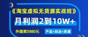 2022程哥电商淘宝虚拟实战班：线上第4期陪跑训练营（价值5980元）-琪琪源码网