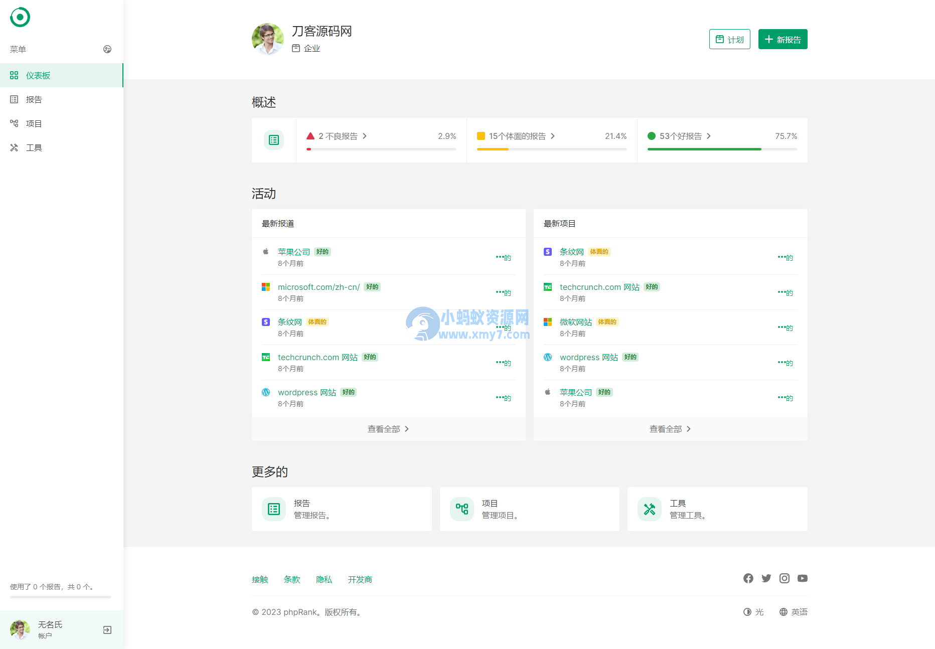 网站SEO报告和代码工具平台系统源码-琪琪源码网