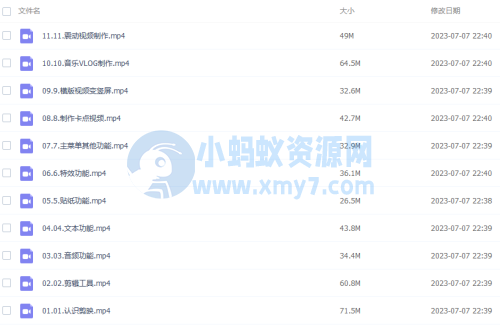 【剪映课】短视频剪辑全套教程-琪琪源码网