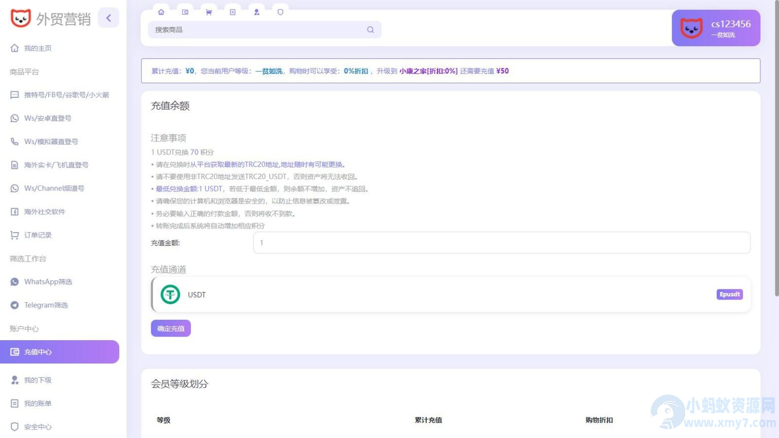 Ws资源筛选平台源码 WhatsApp等资源卡密售卖系统-琪琪源码网