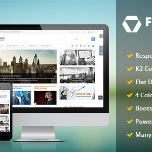 Financial II 杂志joomla模板-琪琪源码网