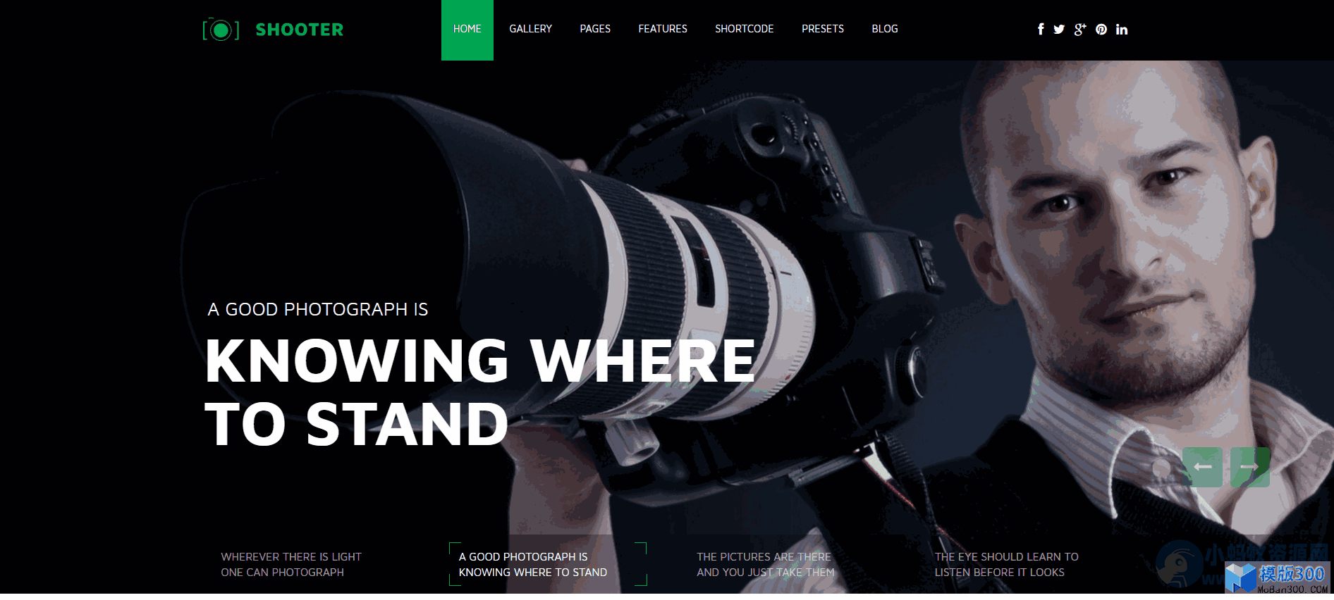 [精仿]Shooter摄影相册joomla模板-琪琪源码网
