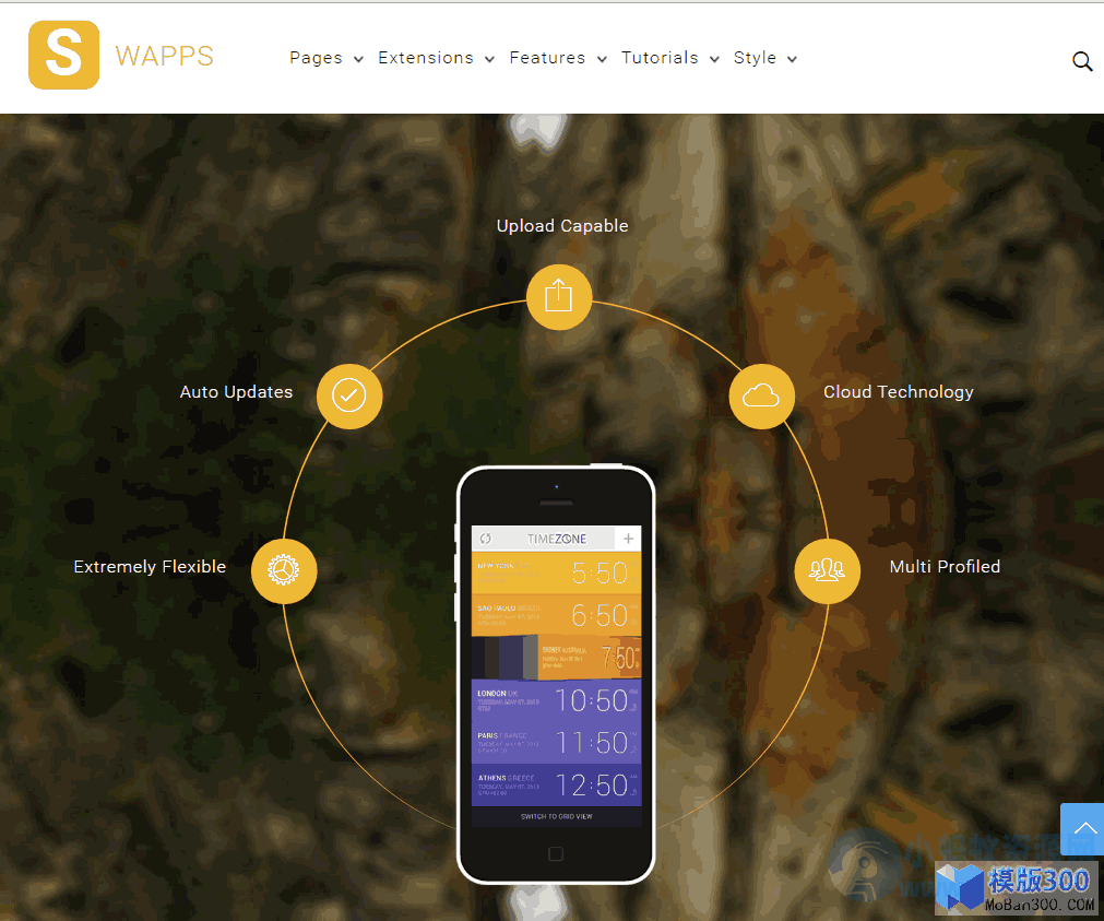 [精仿]Swapps手机应用着陆joomla模板-琪琪源码网