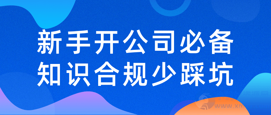 新手开公司必备知识合规少踩坑-琪琪源码网