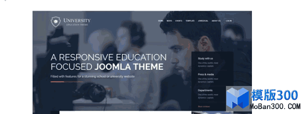 [精仿]Educational学校教育培训joomla模板-琪琪源码网