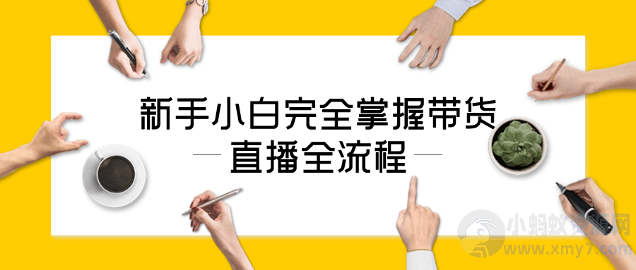 新手小白完全掌握带货直播全流程-琪琪源码网