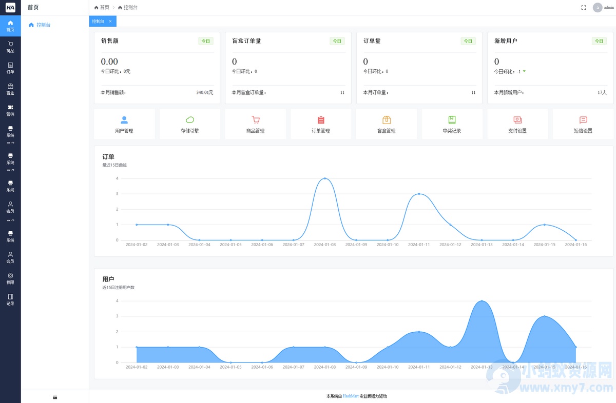 哈希玛特HashMart全新UI全开源盲盒商城系统-琪琪源码网