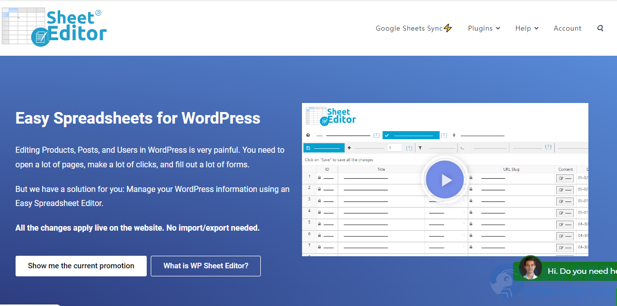 WordPress表格插件 WP Sheet Editor Pro v2.25.9 破解版下载-琪琪源码网
