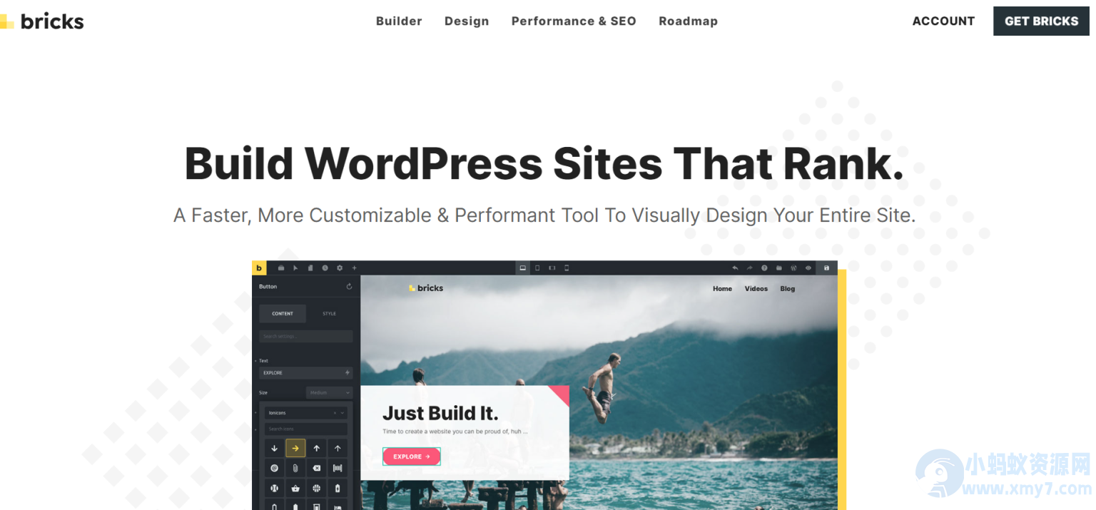 WordPress主题–Bricks Builder v1.9.6.1 自带可视化编辑器的主题-琪琪源码网