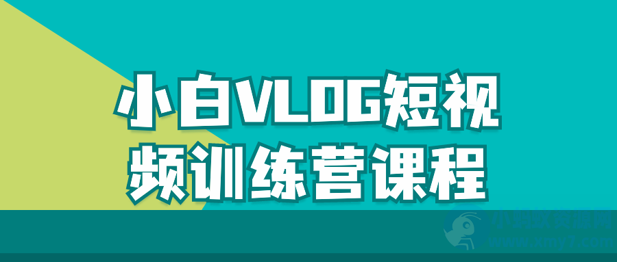 小白VLOG短视频训练营课程-琪琪源码网